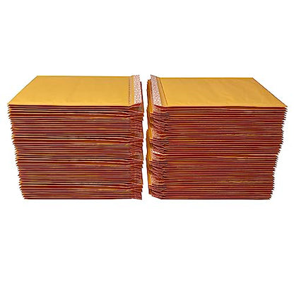 Kraft bubble mailers for Business packaging shipping and mailing (100, #5-10.5" x 16") - size: #5 - 10.5" x 16"