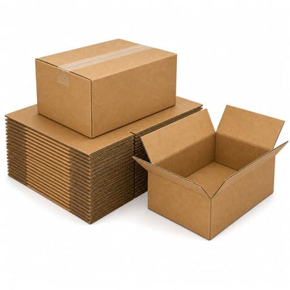12x8x6 Brown Kraft Shipping Boxes for Small Business, 20 Pack - size: 12x8x6 Inch
