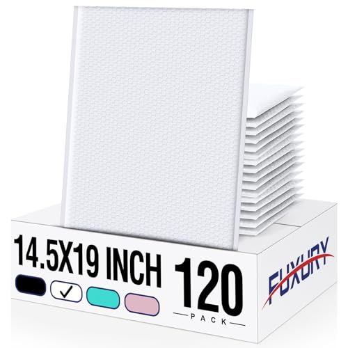 Fuxury Bubble Mailers Bulk 14.5x20" 120 Pack White Large Padded Envelopes - color: White, size: 14.5x20" 120PC