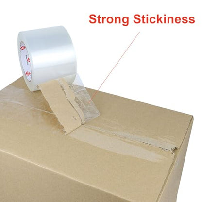 BOMEI PACK 3 inch Wide Clear Packing Tape, 3 inch x 110 Yards (330ft), Industrial Grade 3'' Heavy Duty Shipping Tape Refills for Box Office Moving, Packaging and Mailing - size: 3 inch x 110 yards
