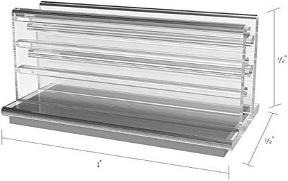 50 Pack 1"W x .5"D Price Tag Photo Holder Price Tag Grips with Adhesive by Marketing Holders