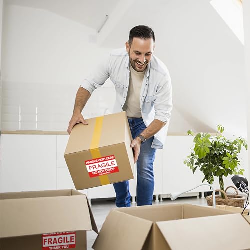 2" x 3" Fragile Stickers for Shipping and Moving Please Handle with Care Fragile Thank You Do Not Drop, Warning Stickers Fragile Labels, Permanent Adhesive(2 Rolls, 1000 Labels) - size: 2x3 inch