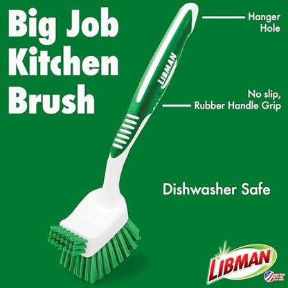 Libman Bottle & Dish Kitchen Brush Kit with Straw Cleaner, 4 Brush Styles - style: Bottle & Dish Brush Kit