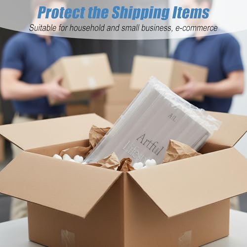 12"x200' Bubble Cushioning Wrap Roll for Packing Bubbles Packing Supplies Inflatable big bubble wrap with Pump Air for Shipping Moving Bottle Travel Protector Bags Heavy Duty
