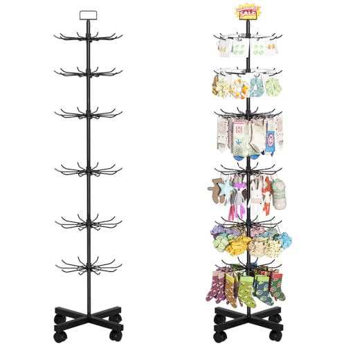 6 Tier Retail Display Stand Store Display Rack, Black - color: 6 Tier Black