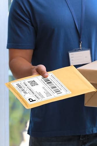 4x6 Thermal Labels - Waterproof Shipping Labels for Thermal Printers, 250/Roll, 16 Rolls, White (Packaging/Mailing/Inventory) - size: 16 Rolls 丨 4000 Labels