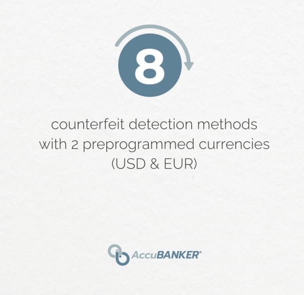 AccuBANKER D700 Duo Value Counter and Counterfeit Detector - style: Base Unit with Counterfeit Detection