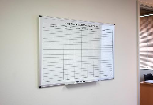 Realtor Maintenance/Repairs Whiteboard (36in x 24in) - size: 36" x 24"