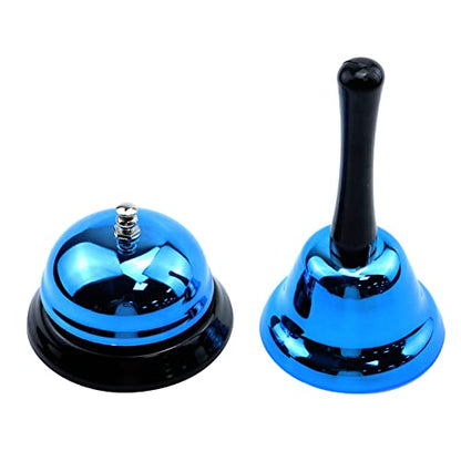 Blue Hand Bell and Call Bell for Reminder Serve Service Bell