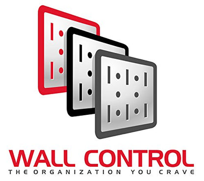 Wall Control Narrow Pegboard Rack 8in x 32in Orange Metal Pegboard Runner Tool Board - color: Orange