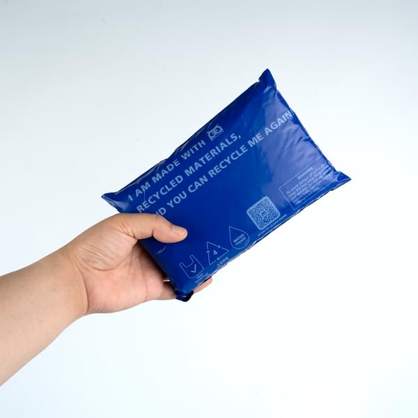 Owlpack Eco Friendly 2 MIL Blue Recycled Mailers (5" x 7", pack of 1000) - color: Blue, size: 5x7" (1000 pcs)