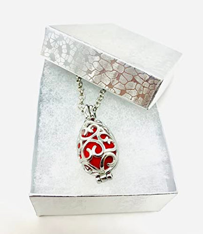 RJ Displays 6 Pack Cotton Filled Silver Foil Paper Cardboard Jewelry Neck, Ring, Earring, Pendant, Pocket Watch, Body Jewelry, Gift and Retail Boxes Size 3 1/16" x 2 1/8" x 1" Inch (Silver) - color: Silver