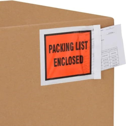 JVCC Pressure Sensitive Enclosed Envelopes, 4-1/2 in. x 5-1/2 in. (INVOICE ENCLOSED) / 1,000 envelopes