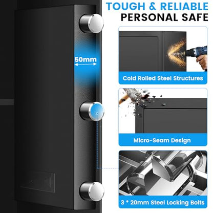 [16.54" Tall] Safe Box, 2.8 Cuft Home Safes With Fireproof Bag - size: 2.8 Cuft
