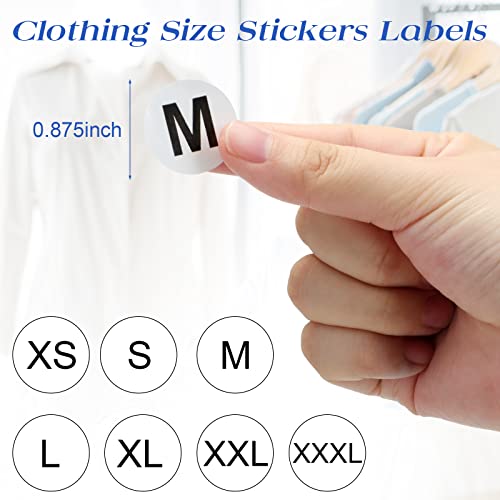 Epakh 200 Pcs Clear Plastic Shirt Bags with 3500 Stickers, 10 x 13 Inch - size: 10 x 13 Inch