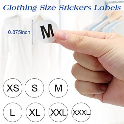 Epakh 200 Pcs Clear Plastic Shirt Bags with 3500 Stickers, 10 x 13 Inch - size: 10 x 13 Inch