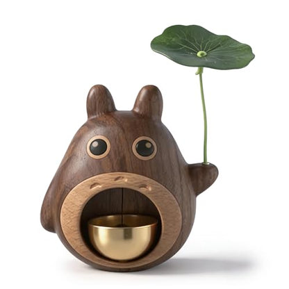 Totoro Door Bell Chime, Wooden Shopkeepers Bell, Cute Door Chime for Home & Shop