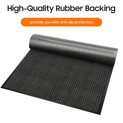 Indoor Outdoor Door Mat Muddy Dirt Resist Front Door Mat 3x10FT - size: 3' x 10' (Rectangular)