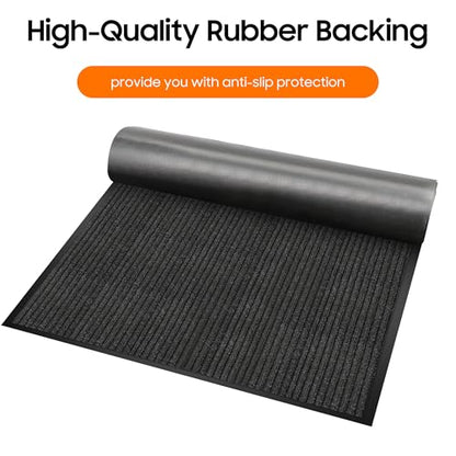 Indoor Outdoor Door Mat Muddy Dirt Resist Front Door Mat 3x10FT - size: 3' x 10' (Rectangular)