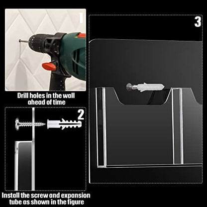 Eersida Acrylic Brochure Pamphlet Holder Brochure Display Stand - style: 8 Pockets