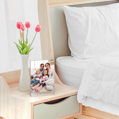 NIUBEE 8.5x11 Acrylic Sign Holder,Picture Frame,Wedding Table Numbers,6pack - size: 8.5x11 6Pack