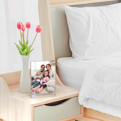 NIUBEE 5x7 Acrylic Sign Holder, Picture Frame, Wedding Table Numbers, 6pack - size: 5x7 6Pack