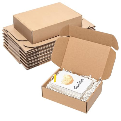 Wowxyz 7x5x2 Inches Shipping Boxes 25 Pack Corrugated Cardboard Brown Box - size: 7x5x2"