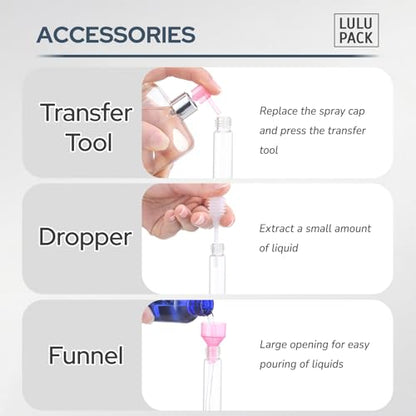 8ml Travel Perfume Bottle Refillable, Atomizer Sprayer for Cologne 3PCS - color: Wine Red, Rose Red, Pink