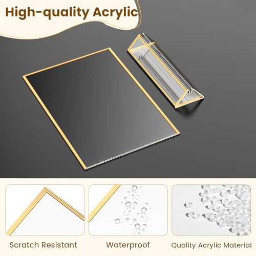 Gold Frames 8X10 Acrylic Sign Holder Double-Sided Picture Frames