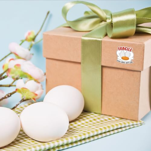 Egg Fragile Please Handle with Care Stickers, Funny Fragile Business Order Paster, Small Business Mailbox Warning Stickers, Warning Paster for Shipping Packing 400 PCS - style: Fragile Please Handle with Care