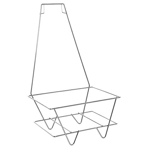 Metal Shopping Basket Stand with Sign Holder