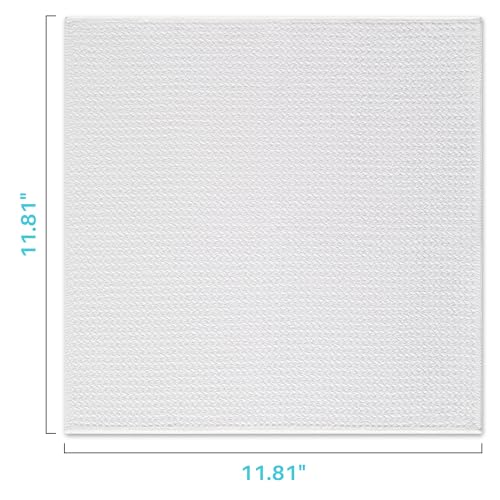JOYMOOP Microfiber Cleaning Cloth, 9 Piece Set, Medium, White - color: M