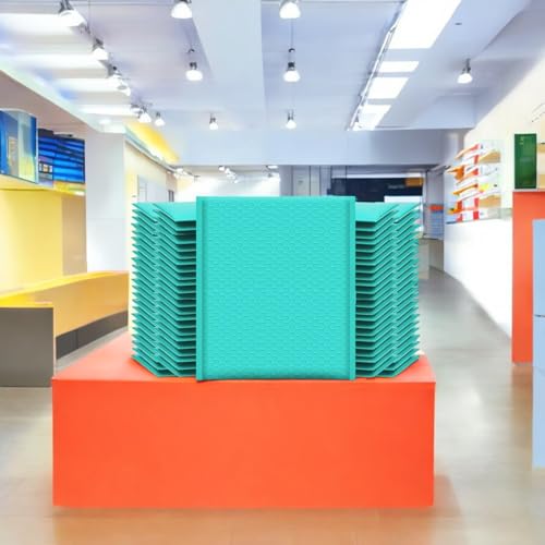 iMBAPrice 9.5x14.5 Inches Teal Color Poly Bubble Bag, 100-Pack Large Size #4 Self Seal Poly Bubble Mailers Padded Packing Envelopes (Total100 Bags) - color: Teal, size: 9.5"x 14.5" (100 Bags)
