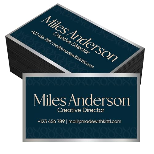 24/48/96 Pack, 3.5"x2" Personalized Magnetic Business Cards, Custom Magnets for Business, Branding and Advertising, 30 Mil Customizable Fridge Magnet Cards with Image, Logo and Text, Design 5 - color: Design 5
