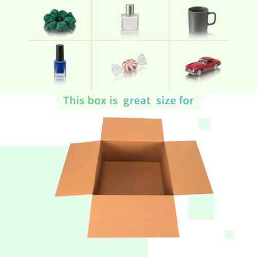 CRUGLA 12x12x6 Shipping Boxes 15 Pack, White Corrugated Cardboard Boxes with Side-Lock and Pre-Applied Double-Sided Tape, Easy Assemble Packing Mailer Boxes for Small Business Shipping - size: 12x12x6 Inch 15 Pack