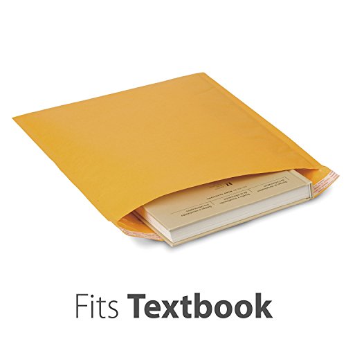 Fosmon 12x16-100 Pack #6 Kraft Bubble Mailer, Padded Shipping Envelopes for Book, Magazine, Documents - size: 100 Pack