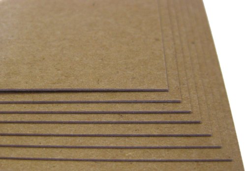 250 Sheets Chipboard 24pt (Point) 3.5 X 5.5 Inches Light Weight Recipe Index Post Card Size .024 Caliper Thickness Cardboard Craft Packaging Brown Kraft Paper Board - size: 3.5 X 5.5 - 250 Sheets