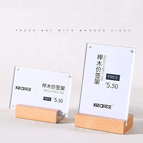 2 Pack Acrylic Label Holder(90*60mm/3.54x2.36 inches)