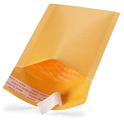 Secure Seal #0 6x10 Kraft Padded Bubble Mailer Shipping Envelopes (Pack of 100)