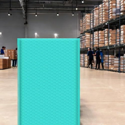iMBAPrice 500-Pack #000 (4" x 8") Premium Hot Teal Color Self Seal Poly Bubble Mailers Padded Shipping Envelopes (Total 500 Bags) - color: Teal Poly Bubble, size: 4"x8" Poly (500 Envelopes) Value Pack