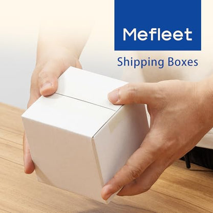 Mefleet 4x4x4" Small Shipping Boxes 100 Pack Corrugated Cardboard Box White - size: 4x4x4 inches (100 Pack)