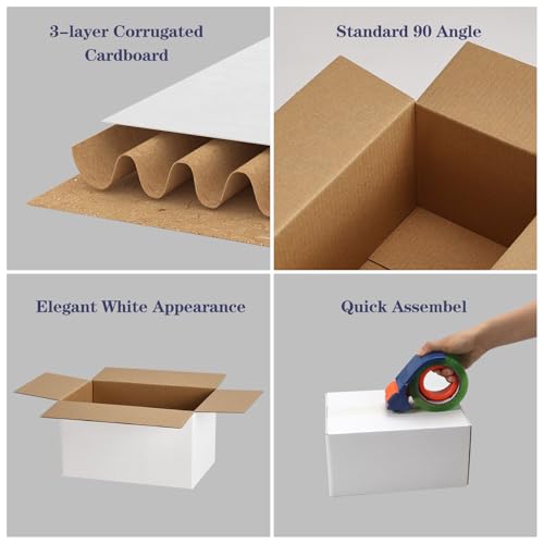 40 Pack Small Shipping Boxes 7x5x4 Inches - size: 7x5x4