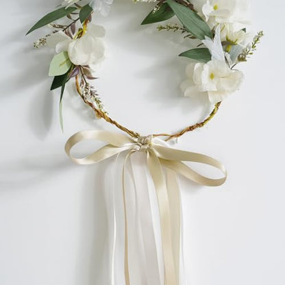 HUIHUANG Light Champagne Double-Faced Satin Ribbon 1/2" x 50 Yds - color: Light Champagne, size: 1/2 inch