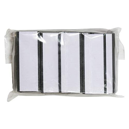 SmartSign Magnetic 'C' Channel Label Holders for Metal Racks and Shelves | 0.75" x 2" Pack of 25 - size: 0.75" x 2"