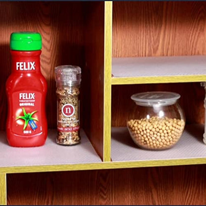 Hersvin Shelf Liners, 23.6x196.9 Inch EVA Non-Adhesive Drawer Mats, Cupboard Pad, Kitchen Cabinet Lining Fridge Cushion for Home Office (Clear/Dot, 60x500cm) - color: Clear Dot, size: 23.6"W x 197"L