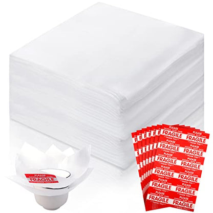 Sosation 200 Pack Foam Packing Sheets 12x12" Wrap Sheet with Labels