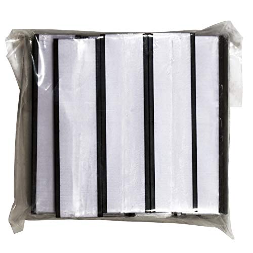 SmartSign Magnetic 'C' Channel Label Holders for Metal Racks and Shelves | 0.75" x 3" Pack of 25 - size: 0.75" x 3"