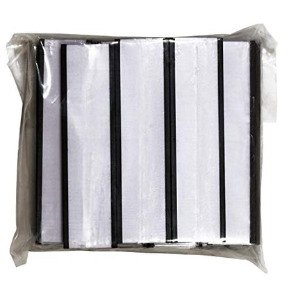 SmartSign Magnetic 'C' Channel Label Holders for Metal Racks and Shelves | 0.75" x 3" Pack of 25 - size: 0.75" x 3"