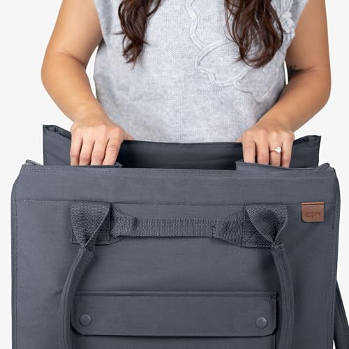CleverMade Rolling Tote Bag With Wheels, 90L, 75 lb, Gunmetal - color: Gunmetal, size: 90l
