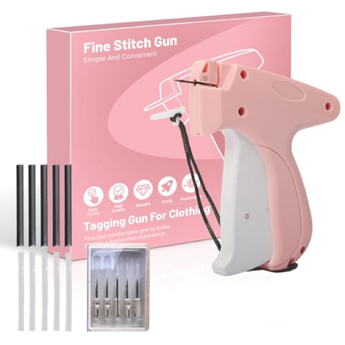 Stitch Gun for Clothes, Pink-White - color: PINK-WHITE
